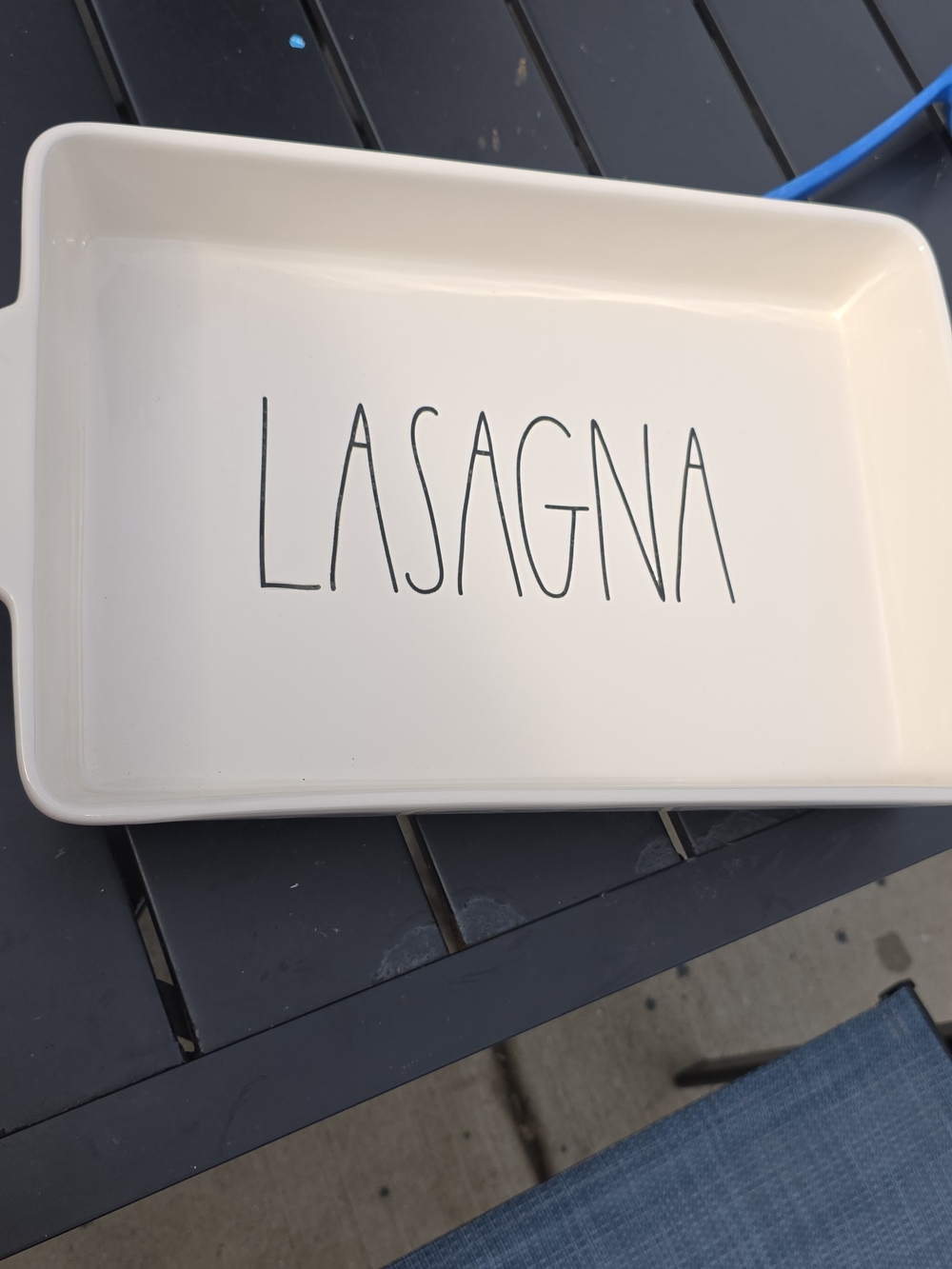 Rae Dunn Cream Lasagna Baker